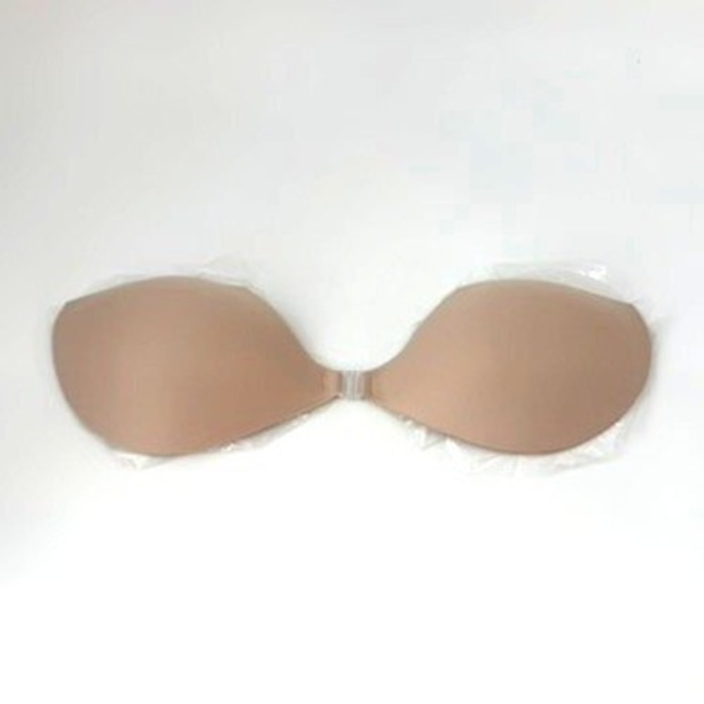 BOOMBA Demi Sticky Bra Beige Size B Strapless Adhesive Silicone NEW